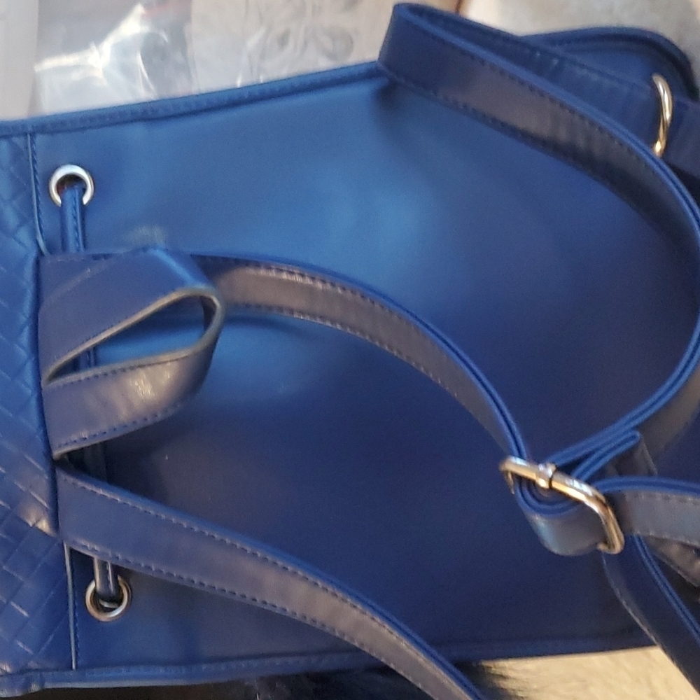 Nila Anthony Blue Weave Backpack - Picture 4 of 6